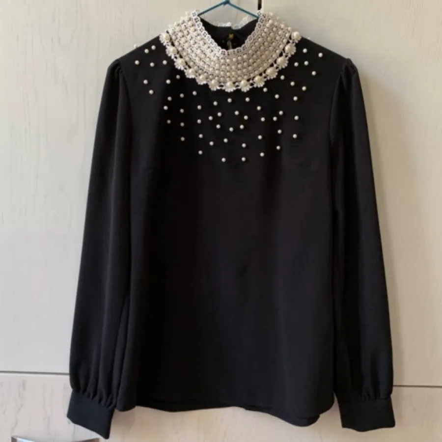 شومیز مشکی مجلسی ترکیه ای