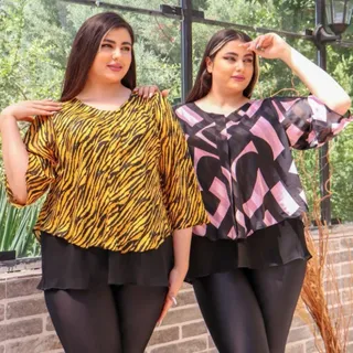 شومیز سایز بزرگ شقایق