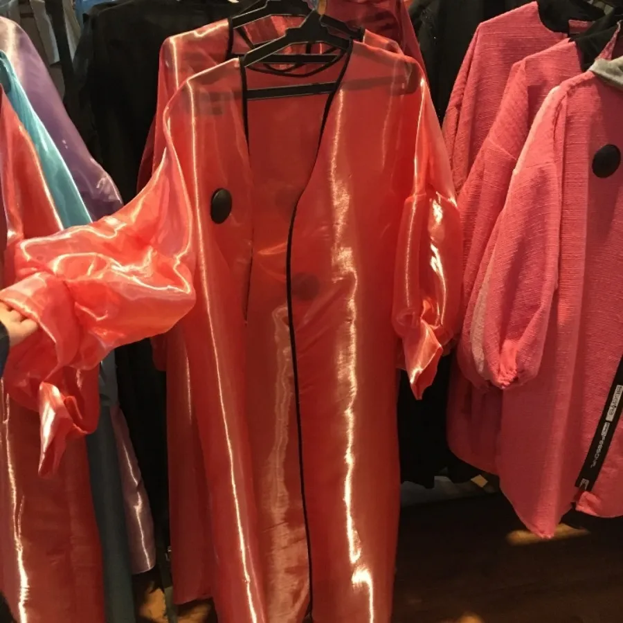 مانتو حریر شیشه ای