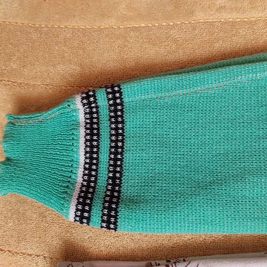 شلوار بافت سبز