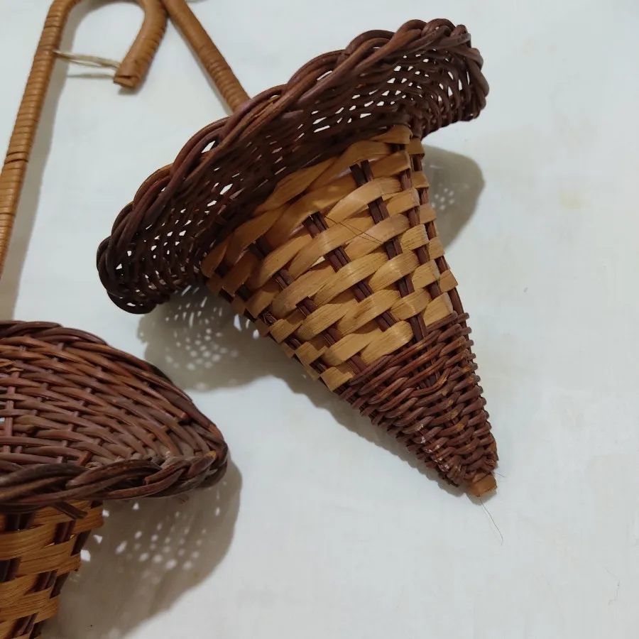 دوتا سبد عصایی گلدونی