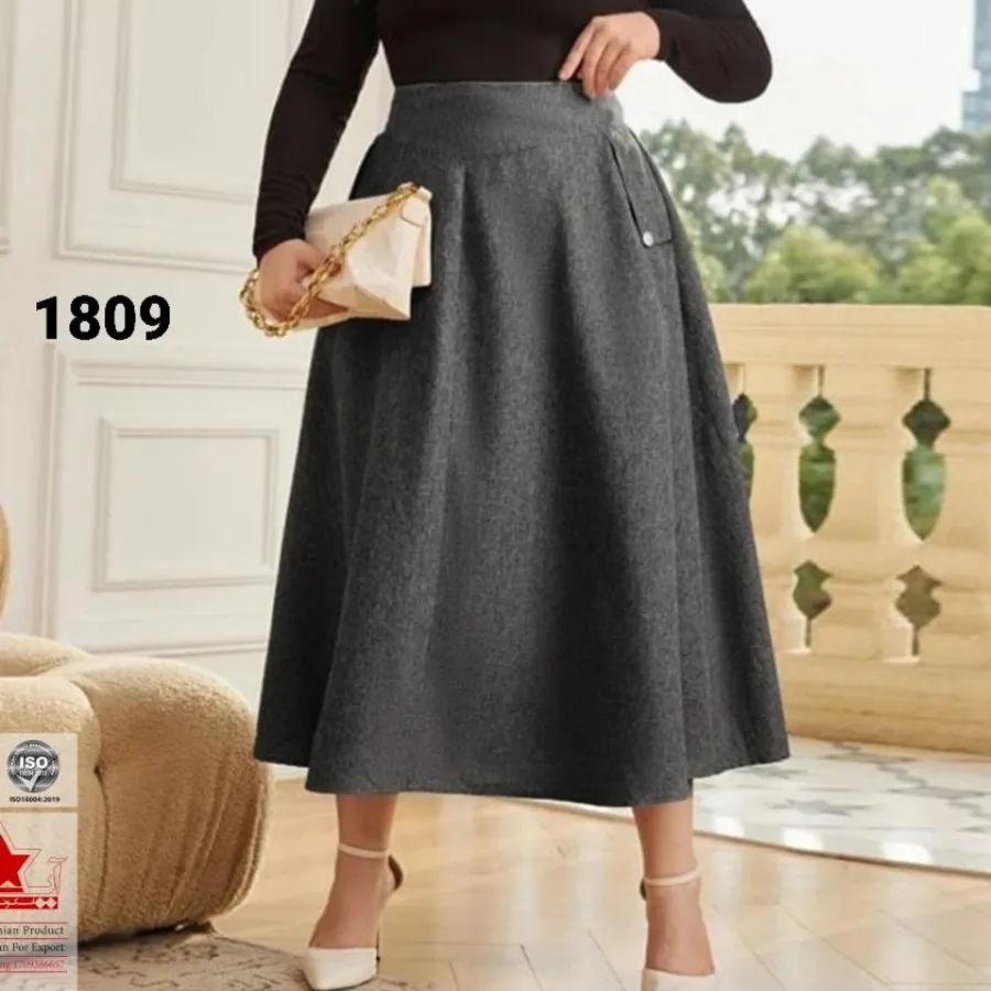 دامن پاییزه سایز بزرگ