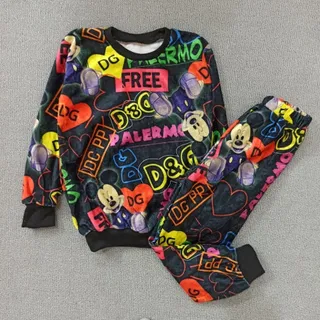 بلوز شلوار میکی D&G