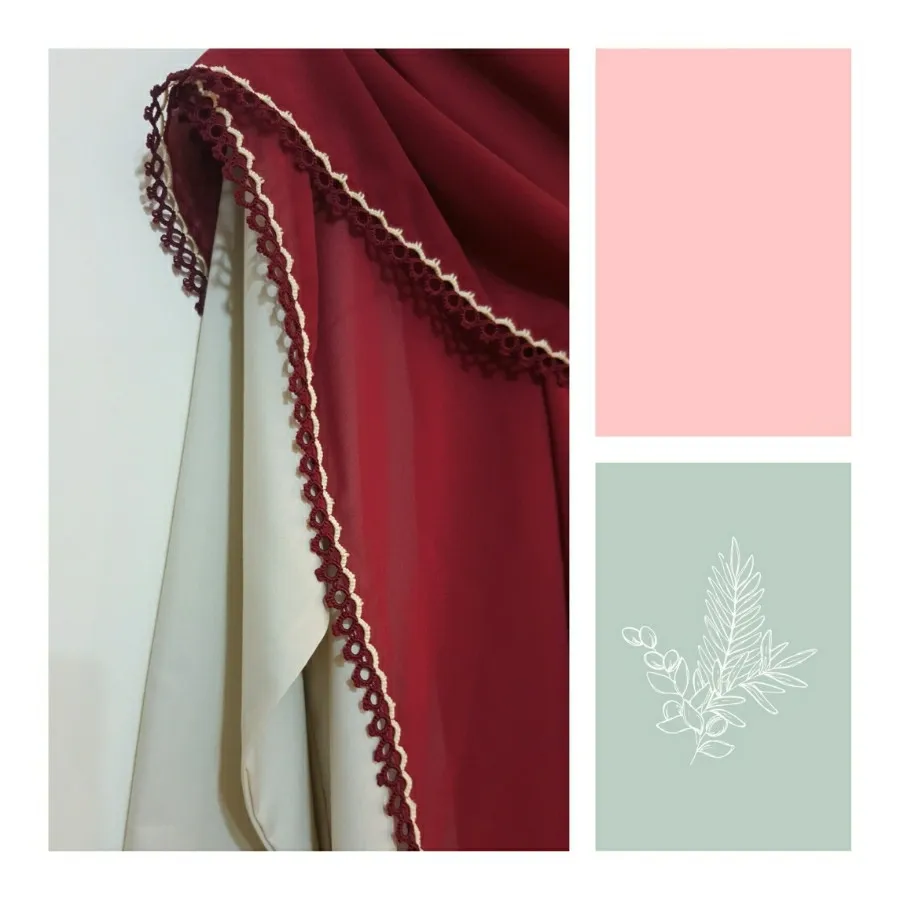 روسری زرشکی