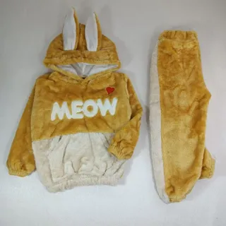 هودی شلوار پولیشی Meow