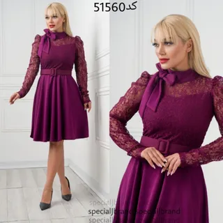 پیراهن مجلسی گل سرخ