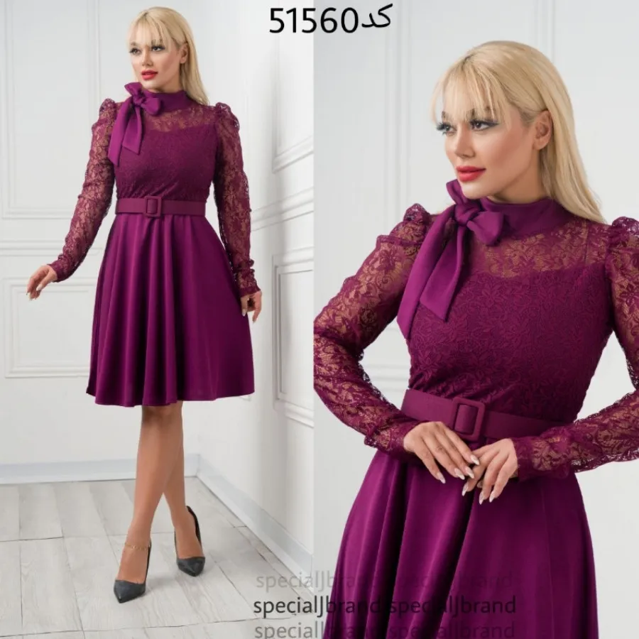 پیراهن مجلسی گل سرخ