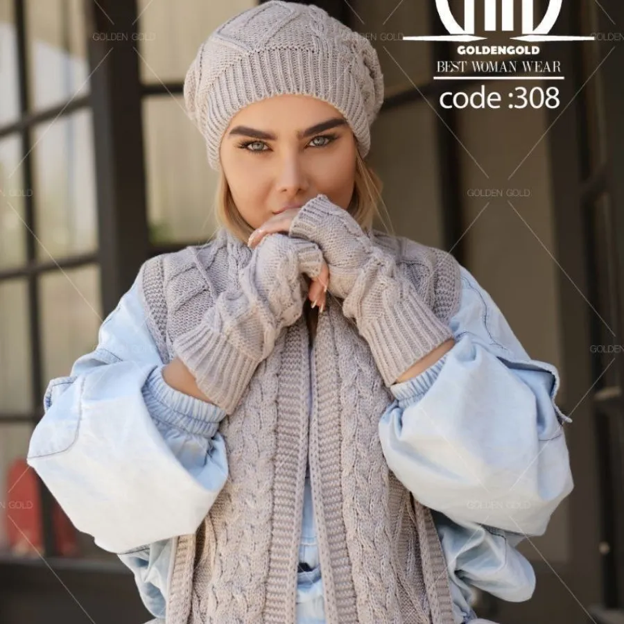 شال و کلاه و ساق دست