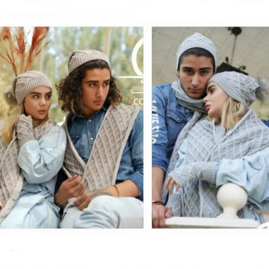 شال و کلاه و ساق دست