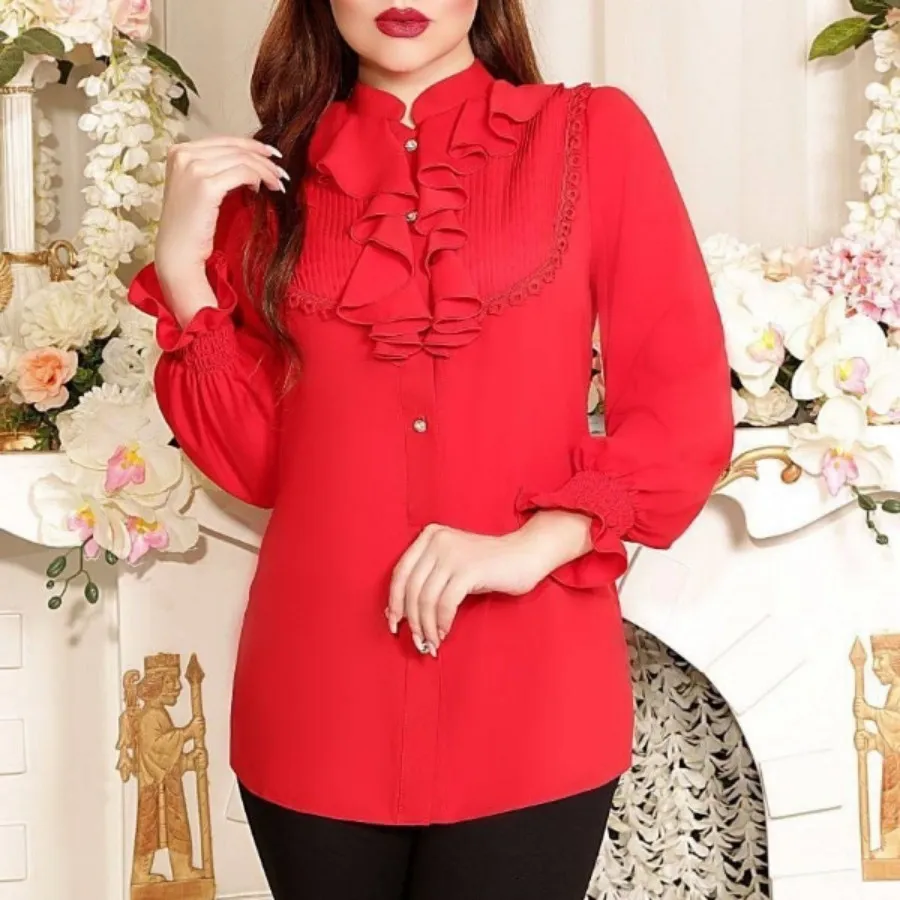 شومیز یقه حلزونی