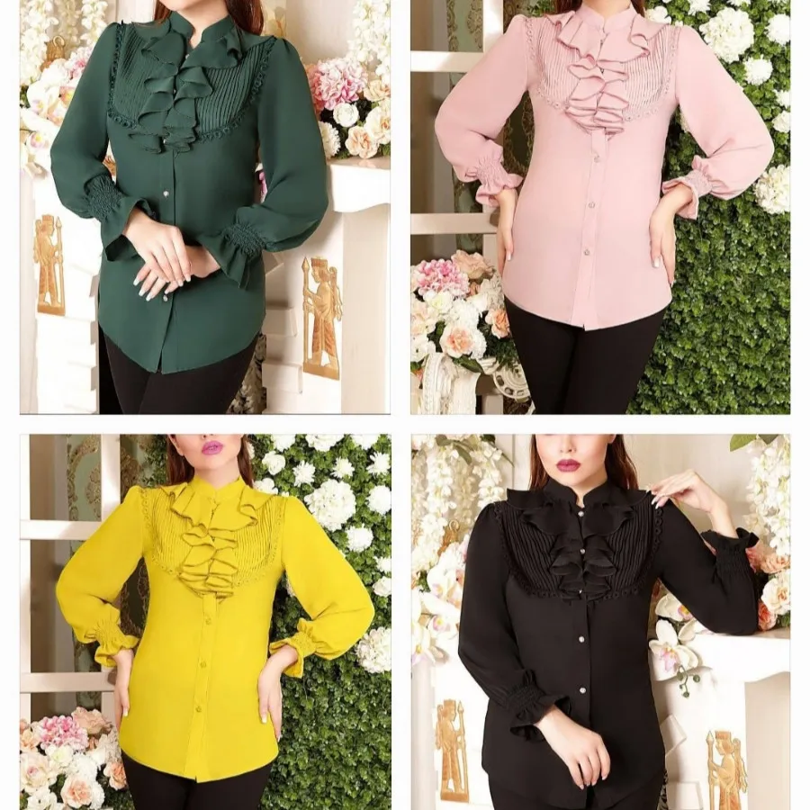 شومیز یقه حلزونی