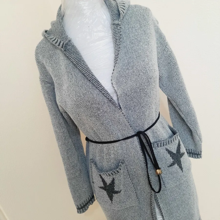 مانتو بافت کلاهدار