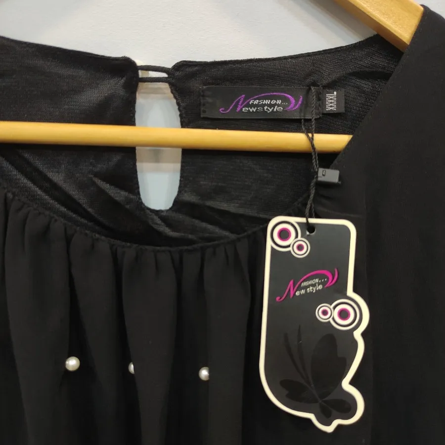 شومیز حریر مرواریدی