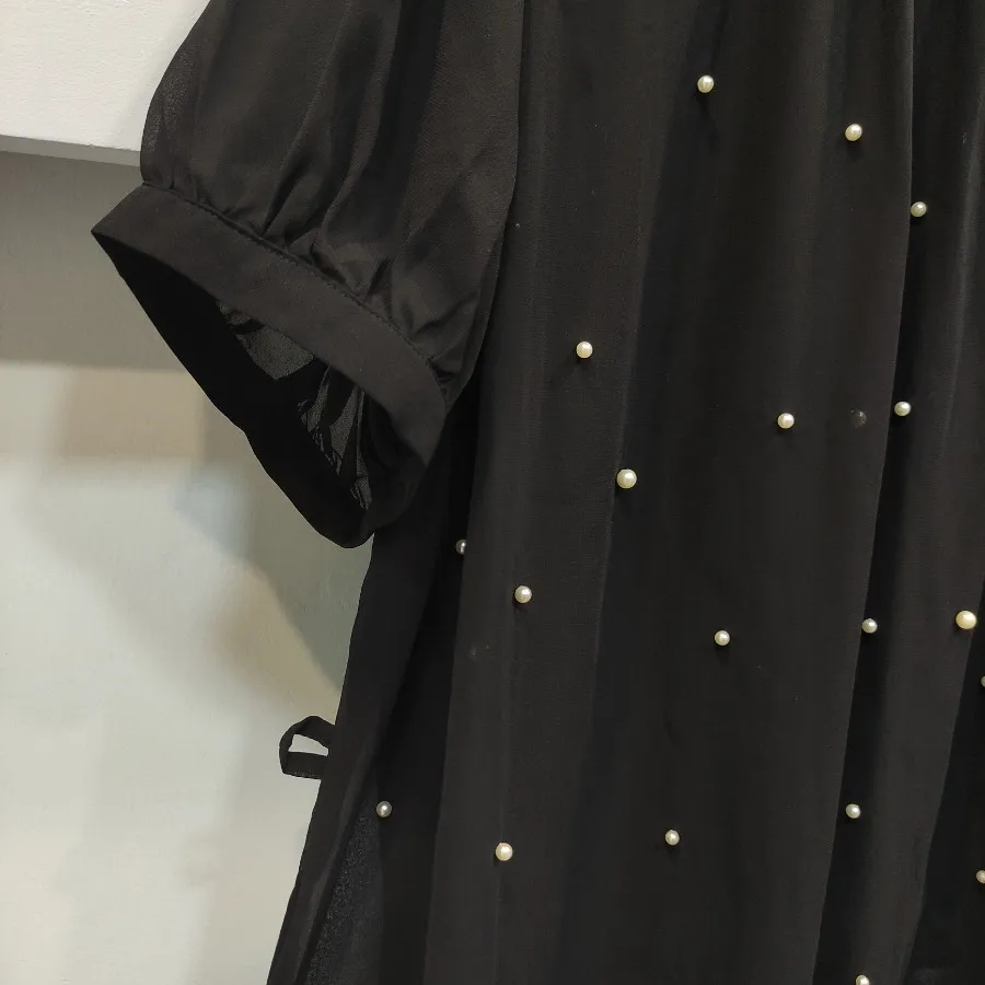 شومیز حریر مرواریدی