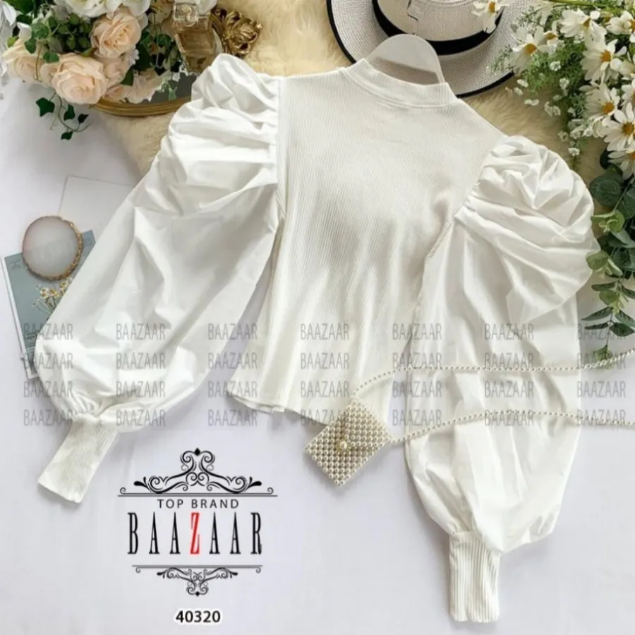 شومیز آستین پفی