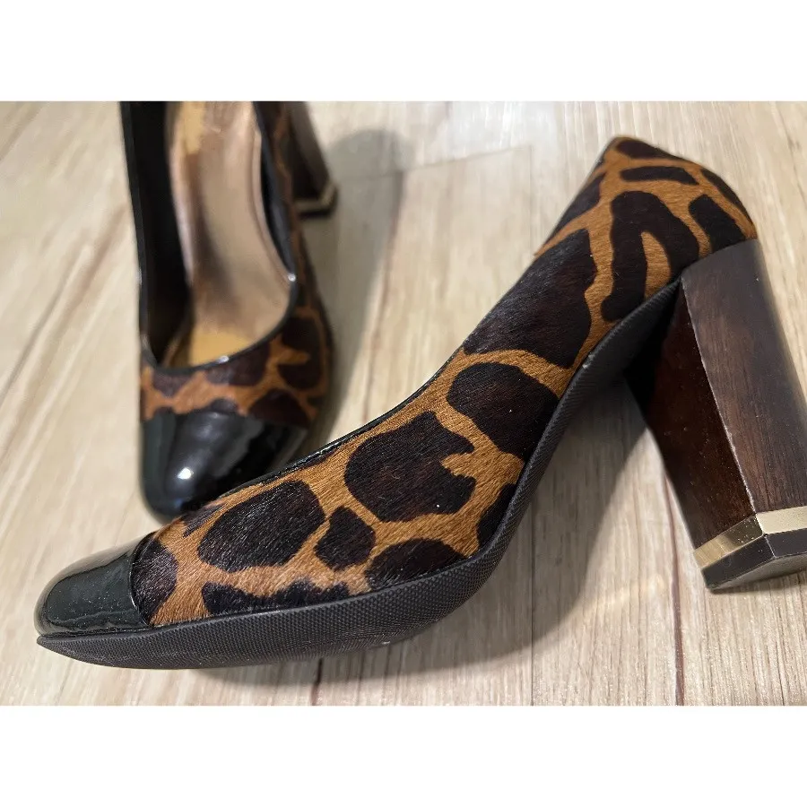 Ann taylor hot sale leopard heels