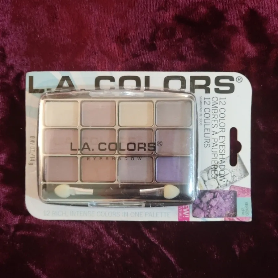 L.A. Colors 12 Color Eyeshadow Palette ,urban