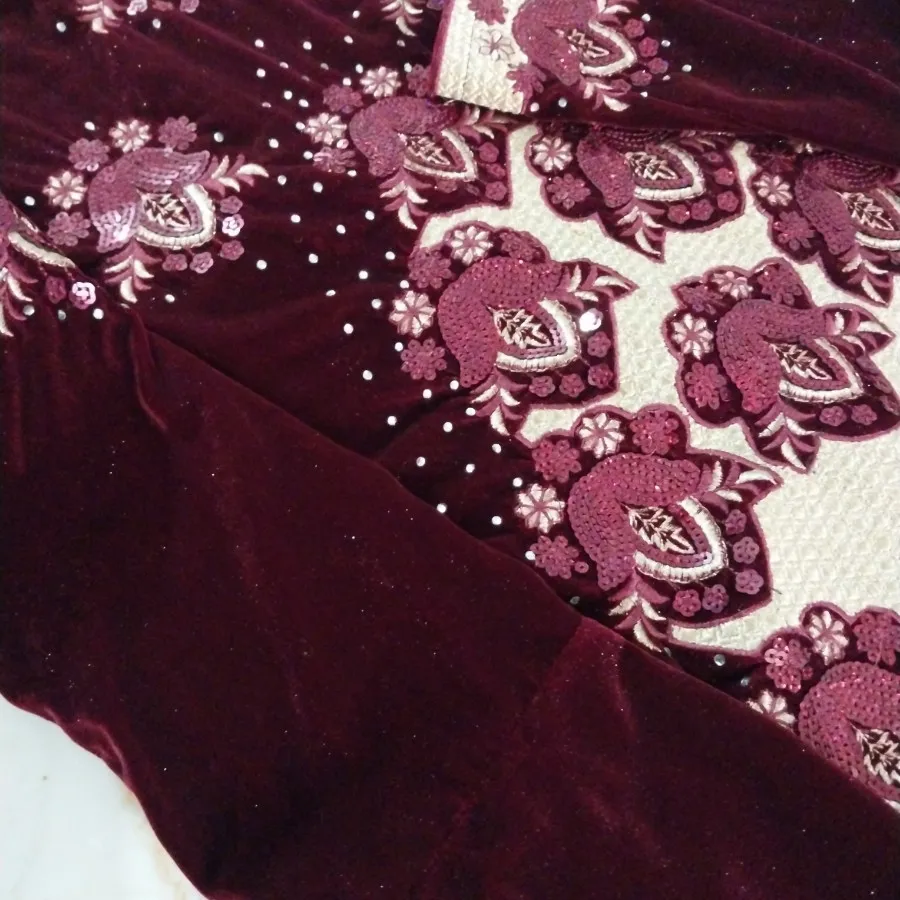 لباس مجلسی مخمل گلدوزی