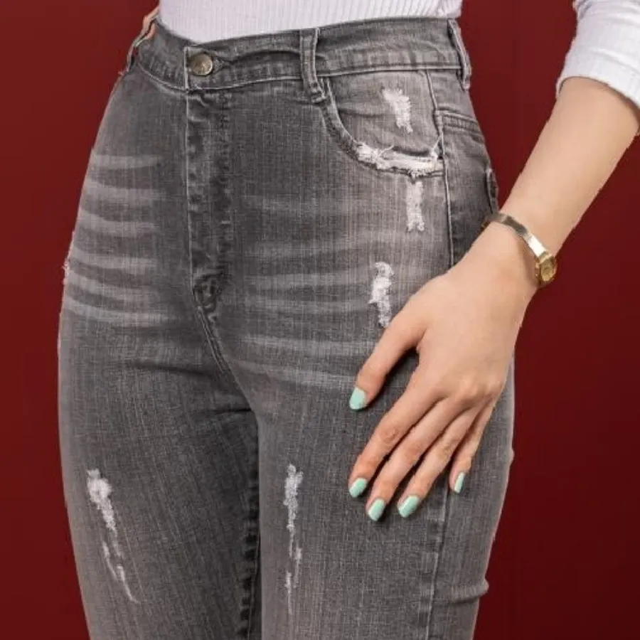 شلوارجین زنانه طوسی