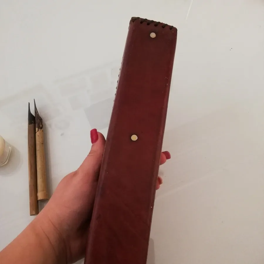 جاقلمی خوشنویسی چرم