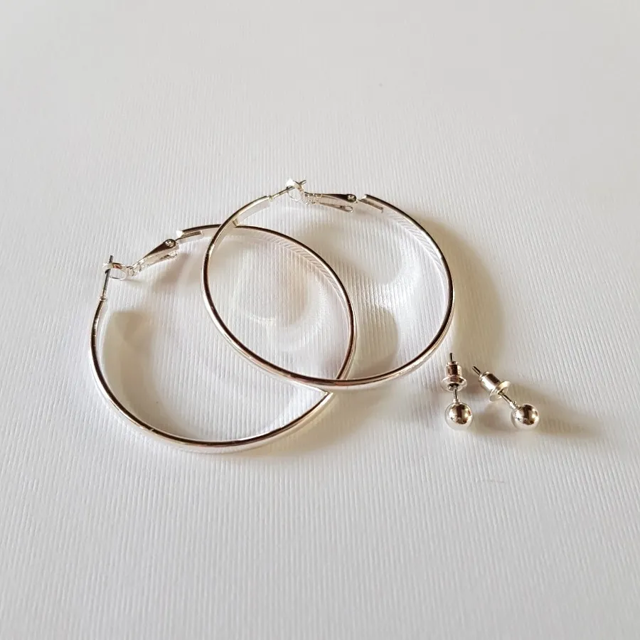 پک گوشواره آبکاری نقره