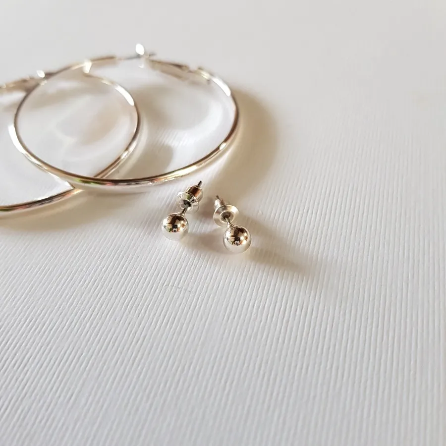 پک گوشواره آبکاری نقره