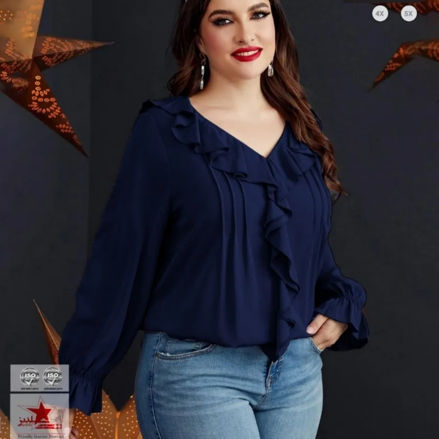 شومیز مجلسی سایز بزرگ