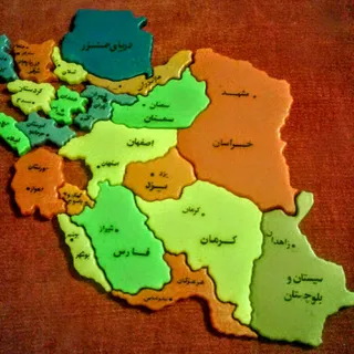 پازل پلاسنیکی نقشه ایران