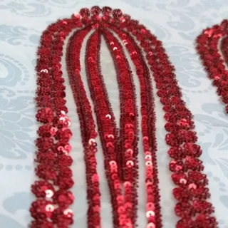 حاشیه خیاطی لباس مجلسی