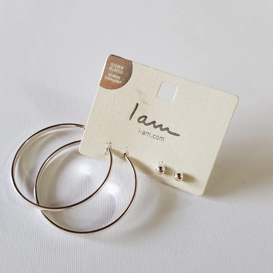 پک گوشواره آبکاری نقره