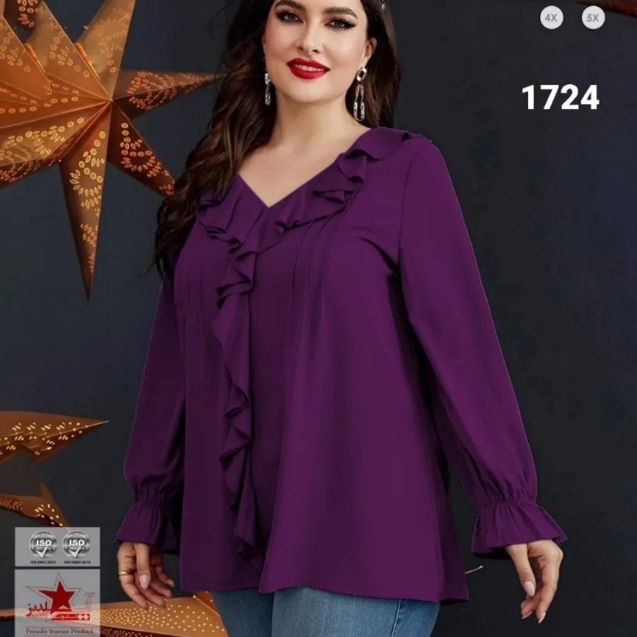 شومیز مجلسی سایز بزرگ