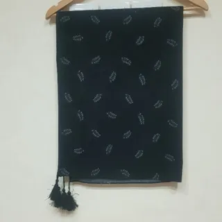 شال موهر مشکی طرحدار