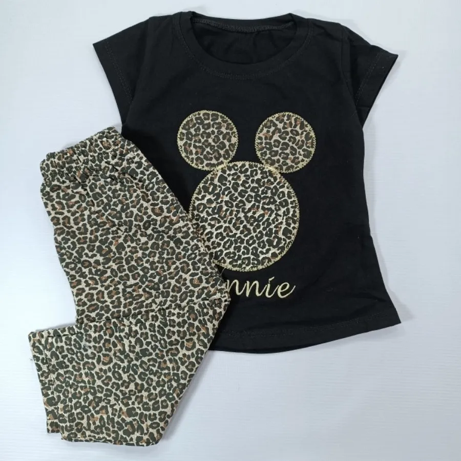 تیشرت شلوارک Minnie پلنگی