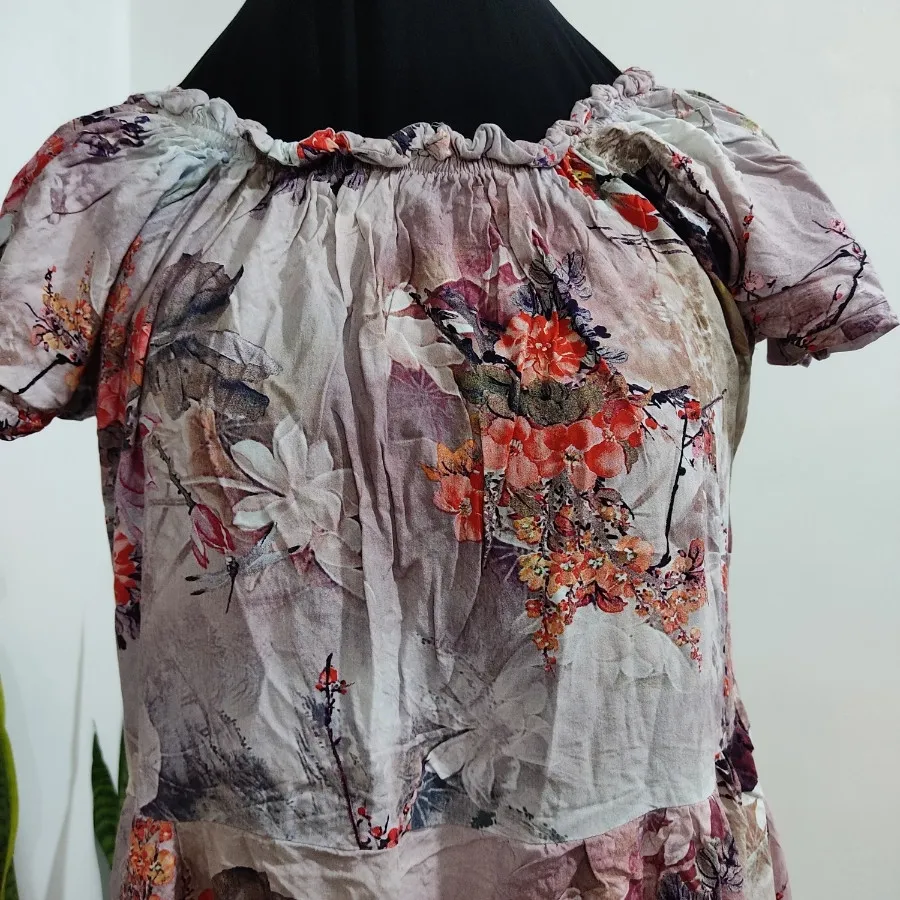 پیراهن نخی فری سایز