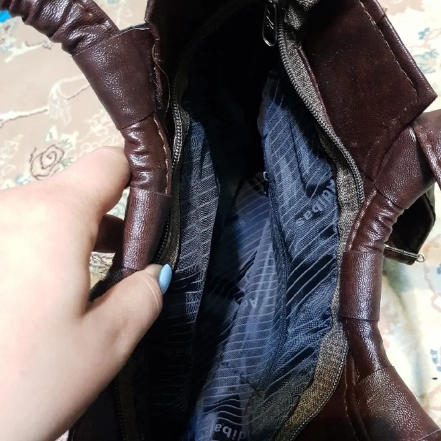 کیف چرم و خز زنانه