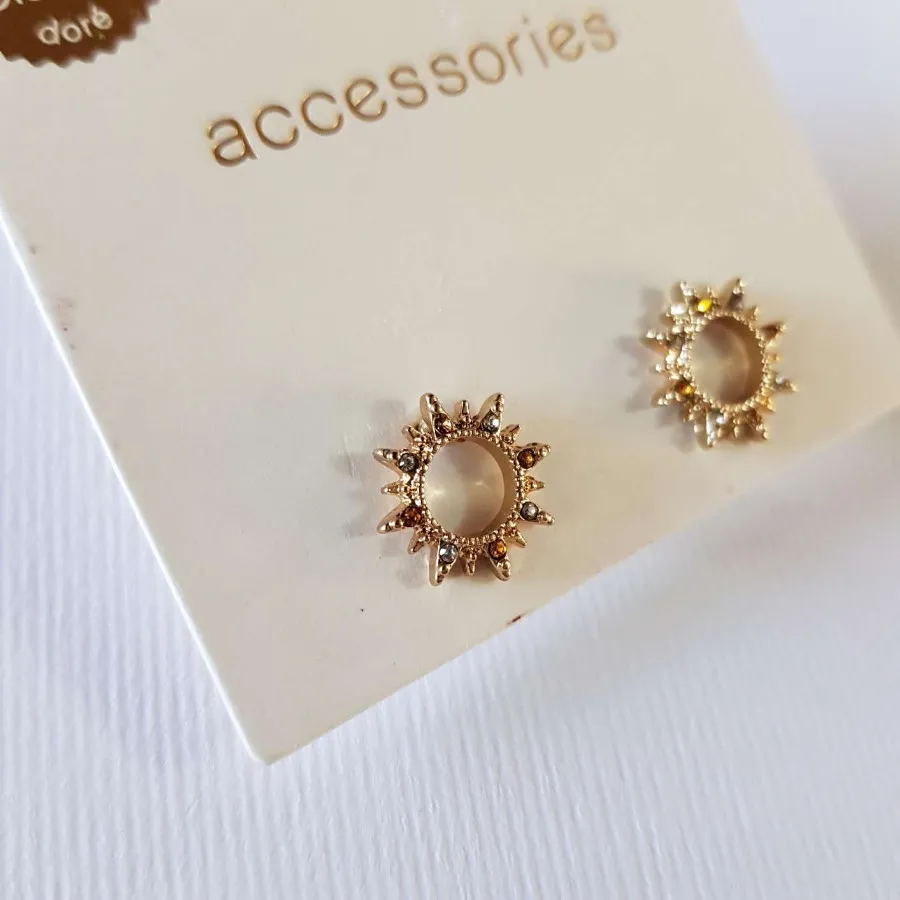 گوشواره گلگوش آبکاری طلا