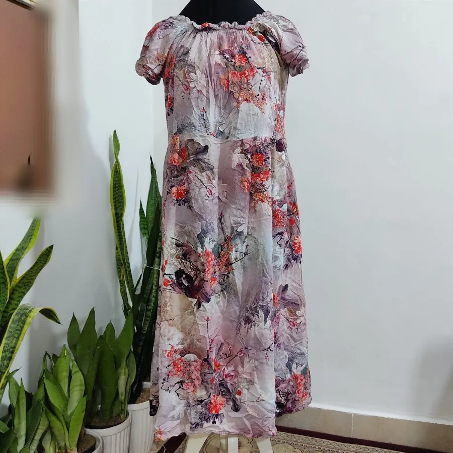 پیراهن نخی فری سایز