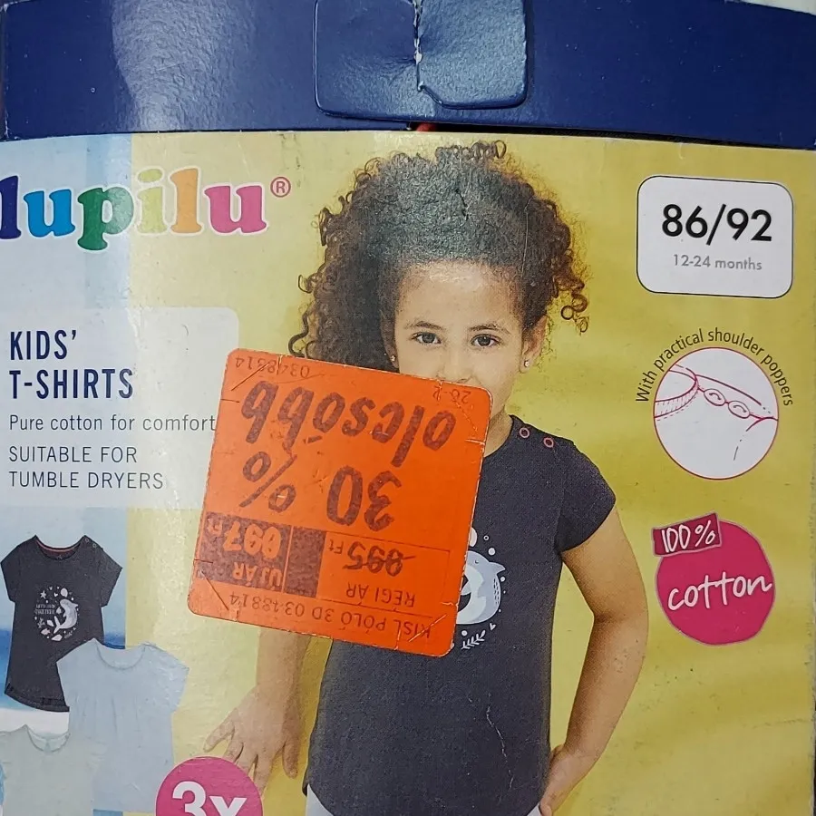 تیشرت دخترانه 3 در 1بسته