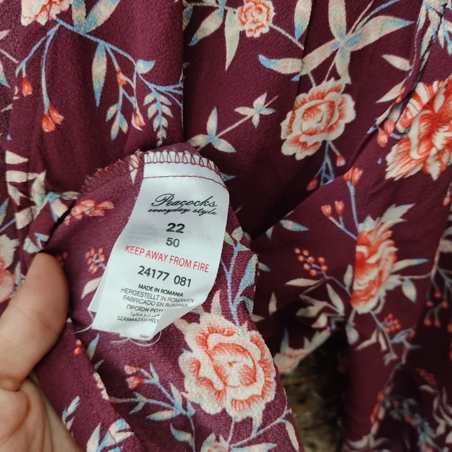 شومیز گلدار خارجی