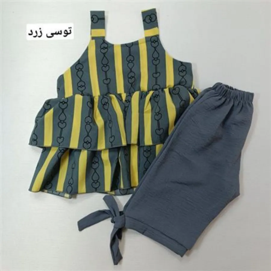 تاپ شلوارک هندسی