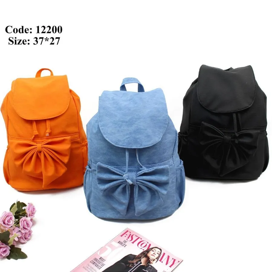 کوله پشتی دخترانه پاپیون