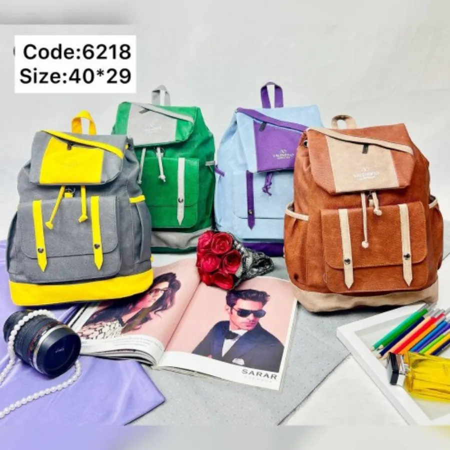 کوله پشتی دخترانه دو رنگ