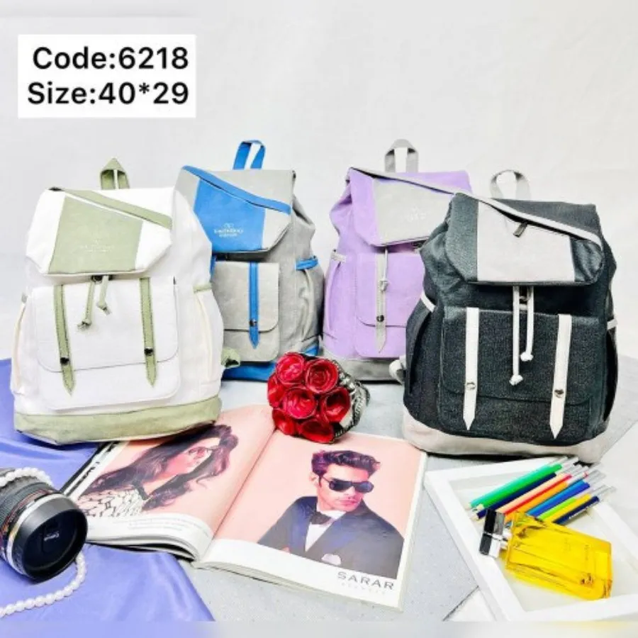 کوله پشتی دخترانه دو رنگ