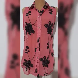 تاپ حریر گلدوزی شده