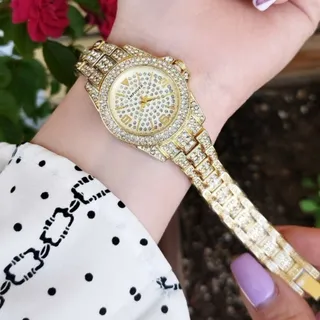 ساعت زنانه پرکار نگین دار