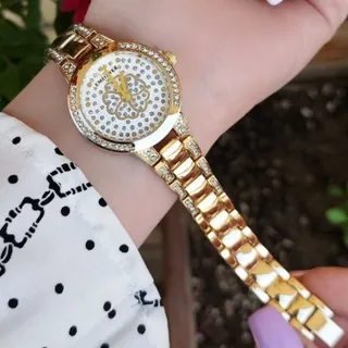 ساعت زنانه پرکار نگین دار