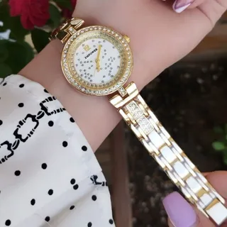 ساعت زنانه پرکار نگین دار