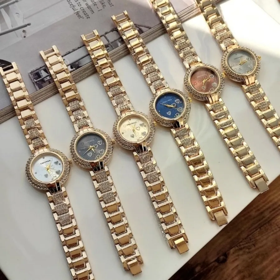 ساعت پرکار نگین دار