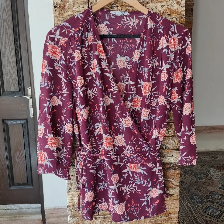 شومیز گلدار خارجی