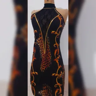 پیراهن دکلته مجلسی